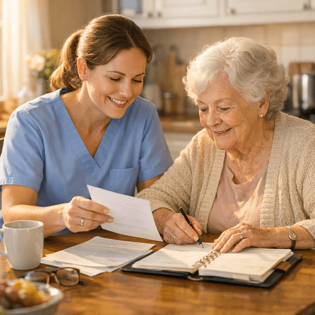Betreuung älterer Menschen zu Hause – wie man Schritt für Schritt beginnt