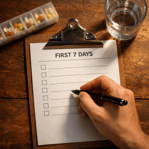 Checkliste: die ersten 7 Tage der Pflege eines Elternteils